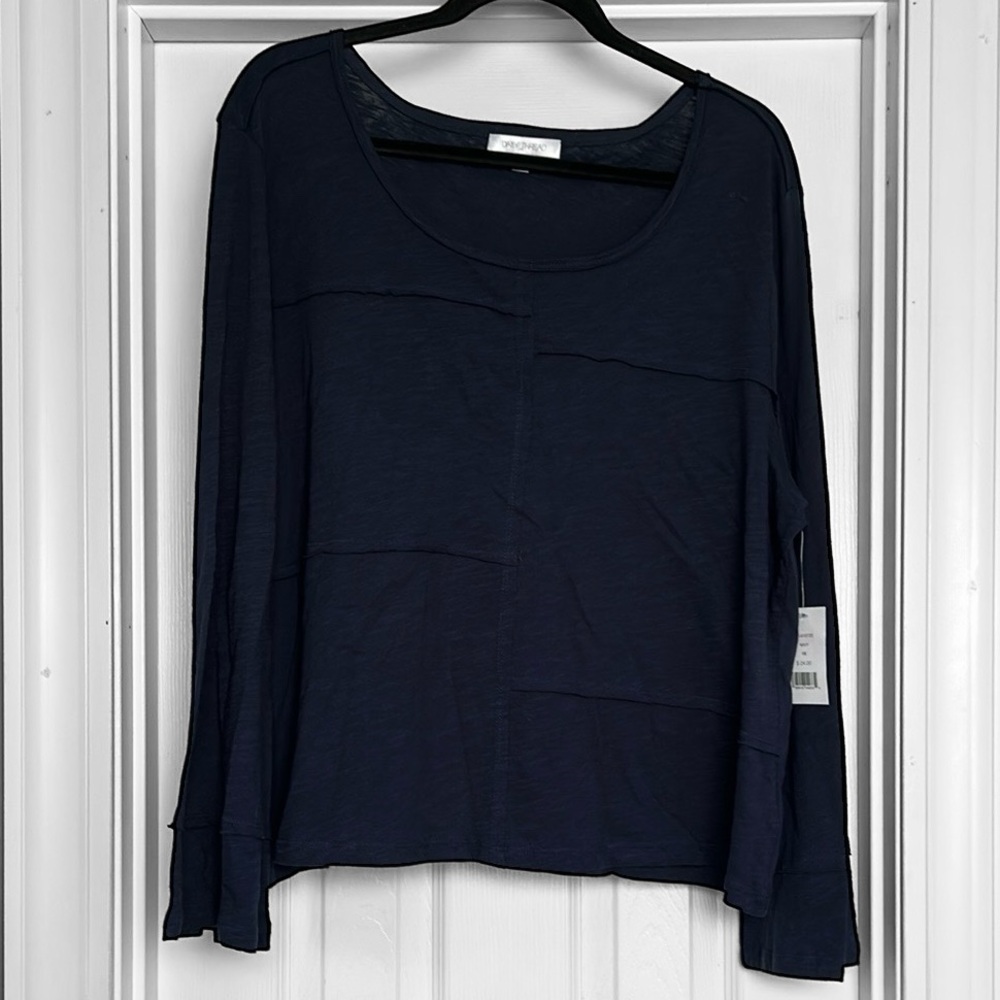 New! Daily Thread Plus Size Navy Loose Fit Top